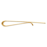 14K Gold Polished Money Clip with Engravable Sophisticated Design for Men